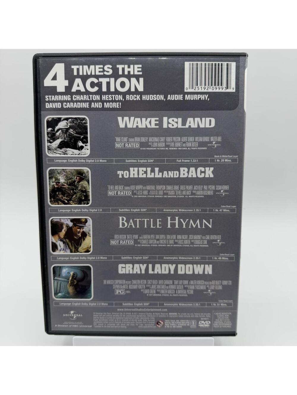 Classic War Collection 4 Movie Marathon DVD 2011 2 Disc Set - Picture 2 of 8